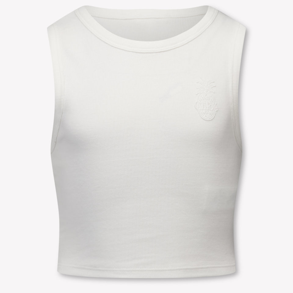 Chloe Kinder Meisjes T-Shirt In Wit