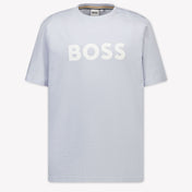 Boss Kinder Jongens T-Shirt In Licht Blauw