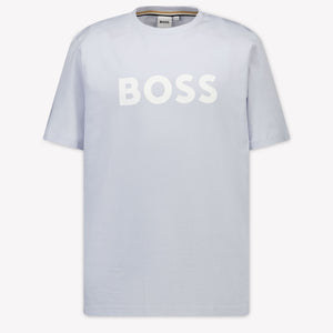 Boss Kinder Jongens T-Shirt In Licht Blauw