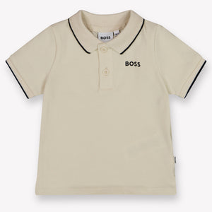 Boss Baby Jongens Polo In Licht Beige