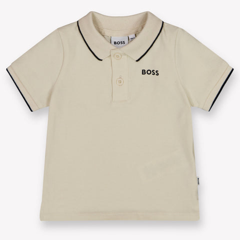 Boss Baby Jongens Polo In Licht Beige