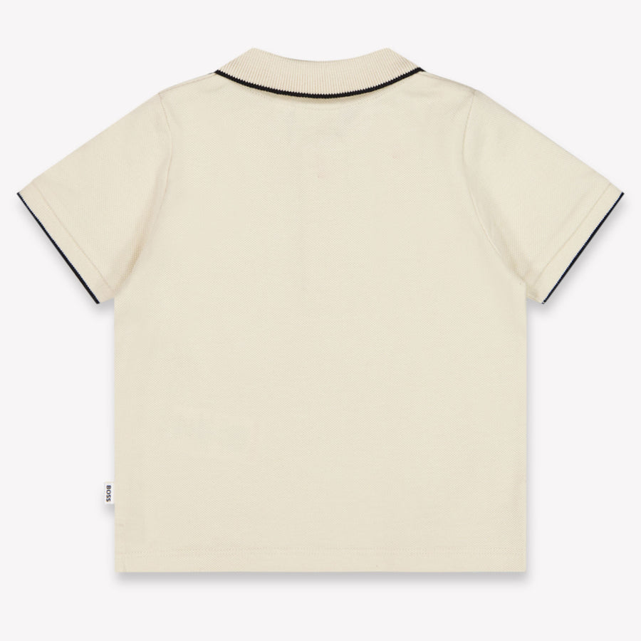 Boss Baby Jongens Polo In Licht Beige