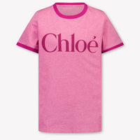 Chloe Kinder Meisjes T-Shirt In Fuchsia