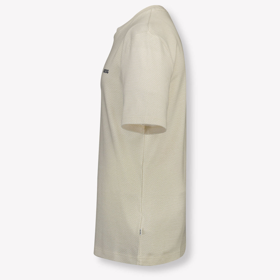 Boss Kinder Jongens T-Shirt In Licht Beige