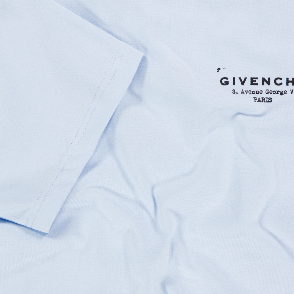 Givenchy Kinder Jongens T-Shirt In Licht Blauw