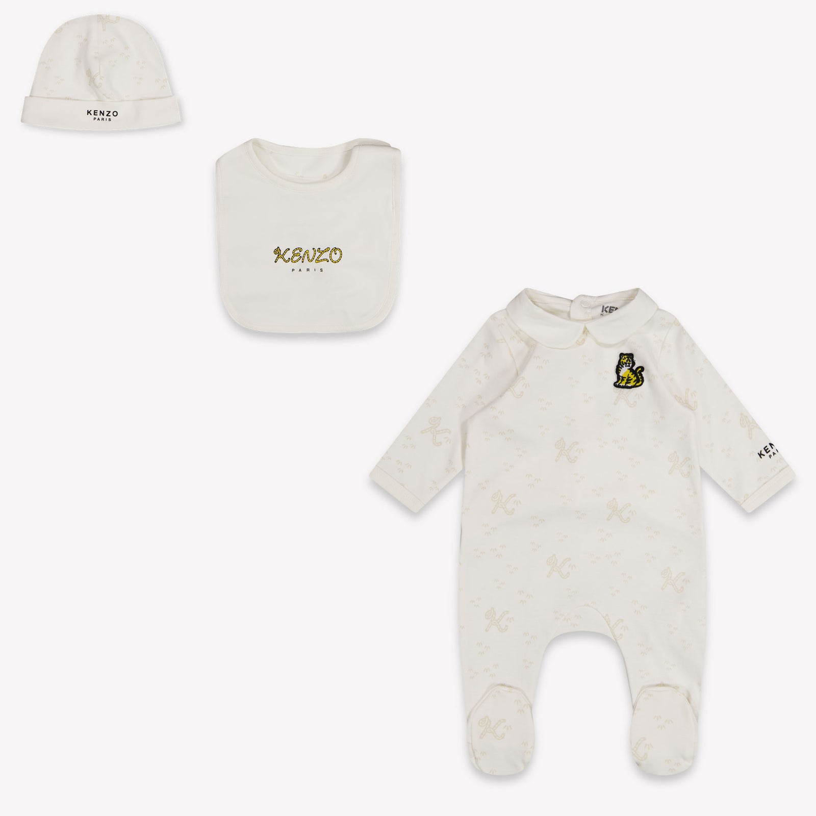Kenzo Kids Baby Jongens Boxpakje In Off White
