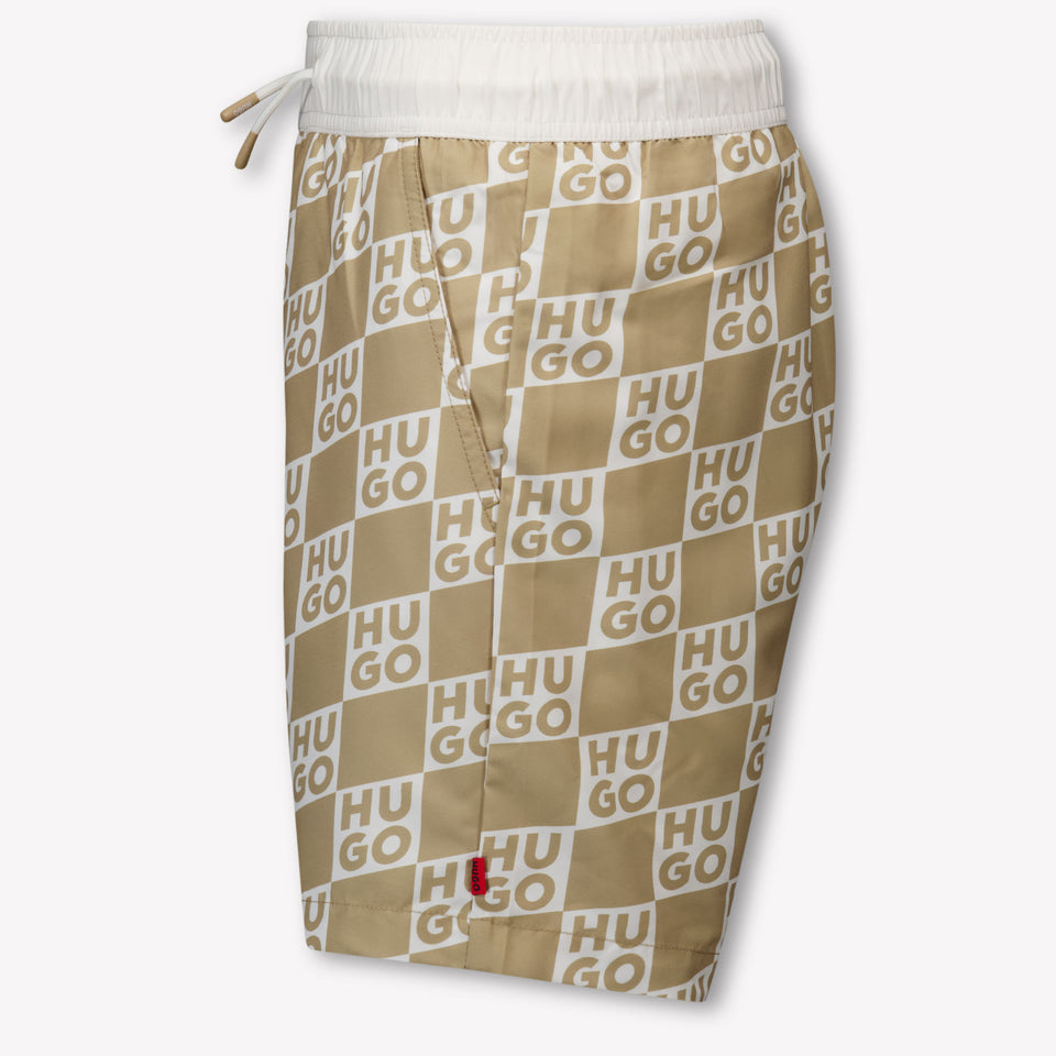 HUGO Kinder Jongens Zwemkleding In Beige