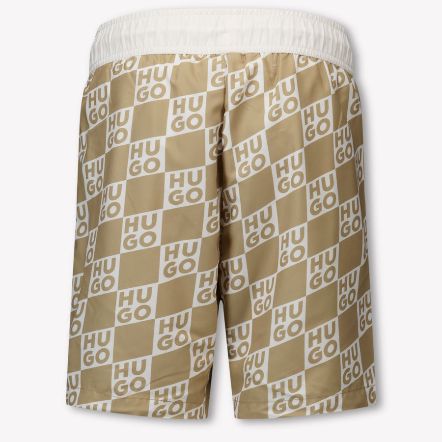 HUGO Kinder Jongens Zwemkleding In Beige