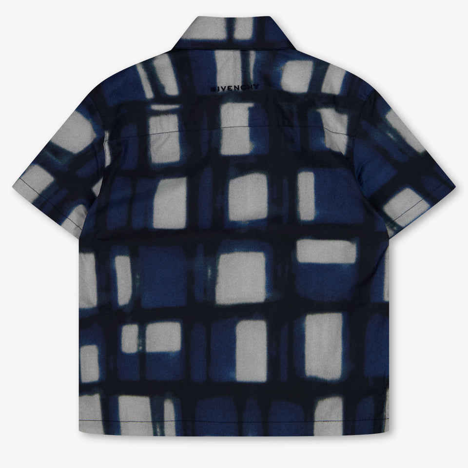 Givenchy Baby Jongens Blouse In Donker Blauw