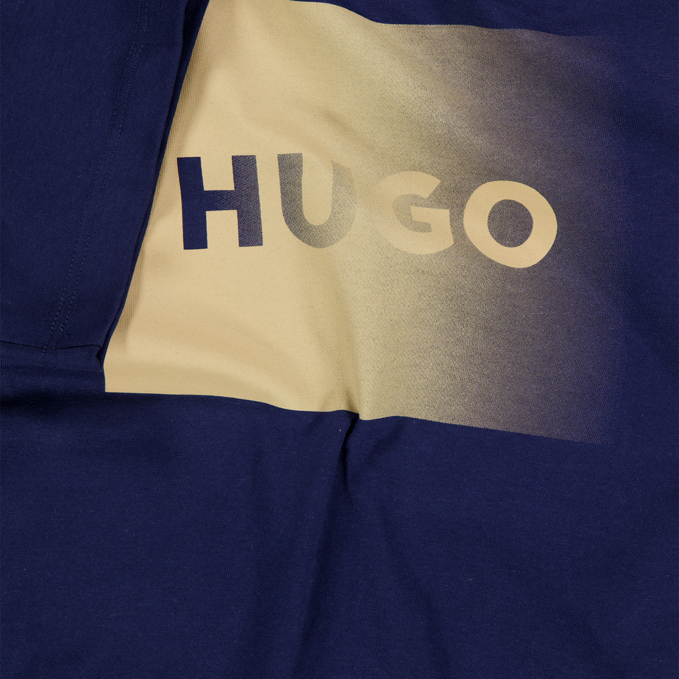 HUGO Kinder Jongens T-Shirt In Navy
