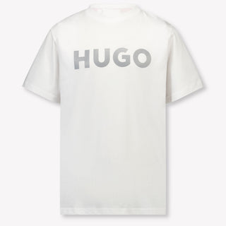 HUGO Kinder Jongens T-Shirt In Wit