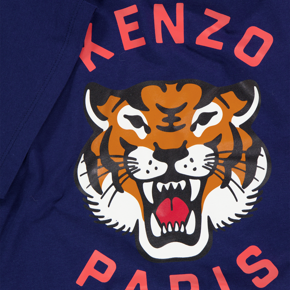Kenzo Kids Kinder Jongens T-Shirt In Navy