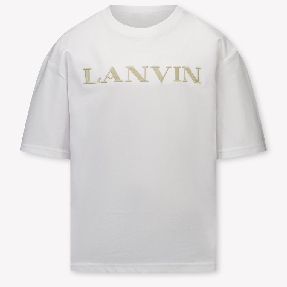 Lanvin Kinder Jongens T-Shirt In Wit