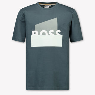 Boss Kinder Jongens T-Shirt In Donker Groen