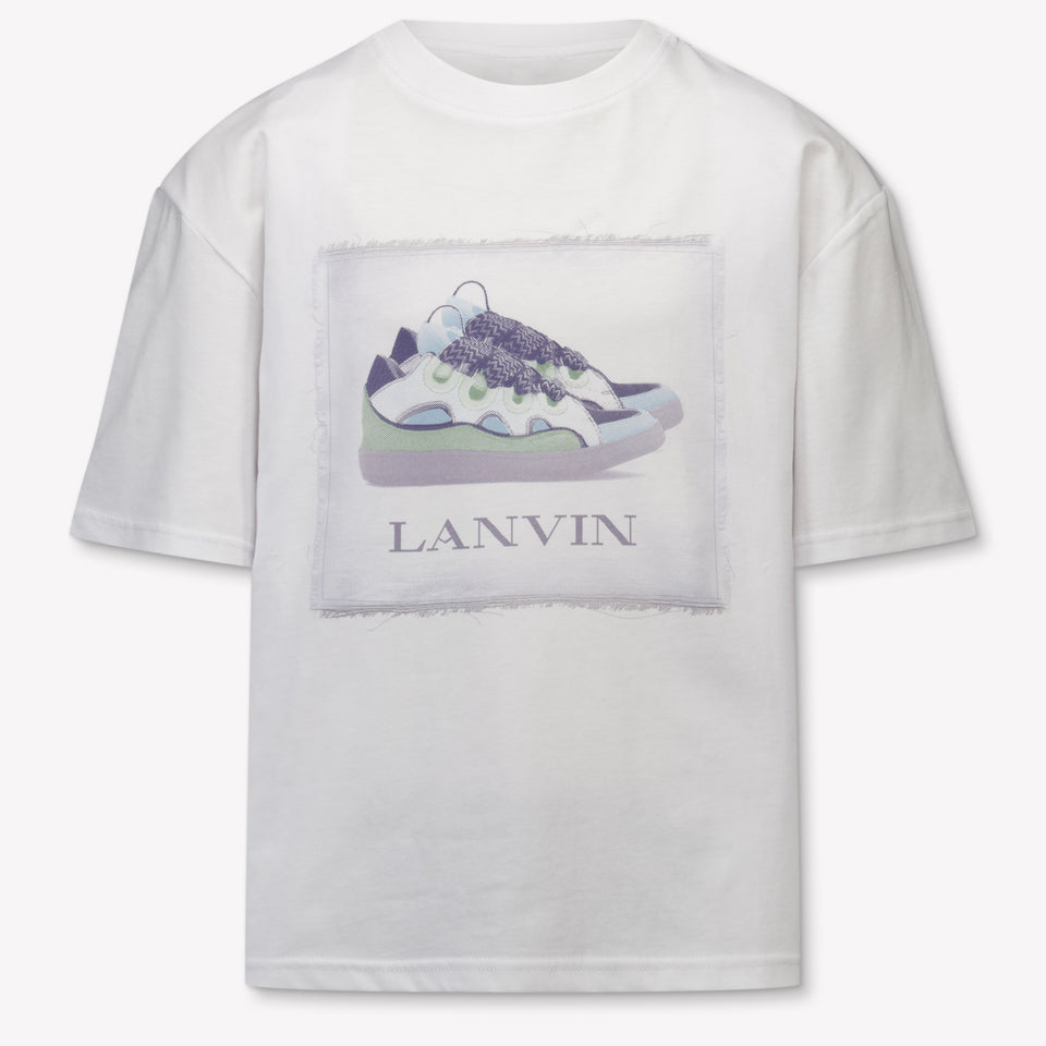 Lanvin Kinder Jongens T-Shirt In Wit