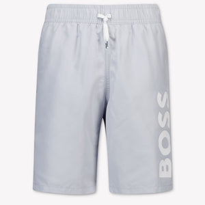 Boss Kinder Jongens Zwemkleding In Licht Blauw