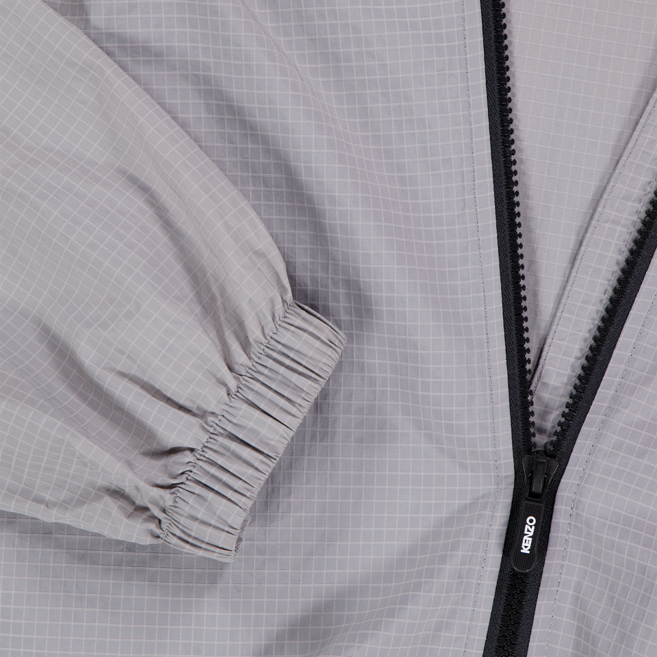 Kenzo Kids Kinder Jongens Zomerjas In Licht Grijs