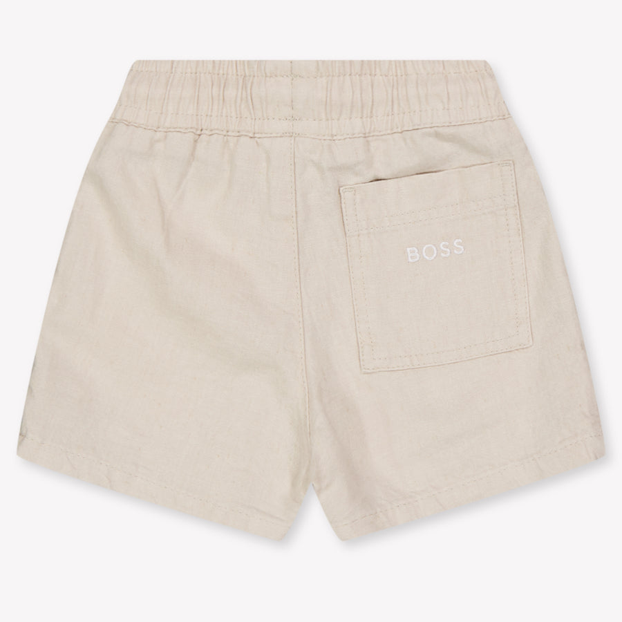 Boss Baby Jongens Shorts In Licht Beige