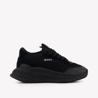 Boss Jongens Sneakers In Zwart