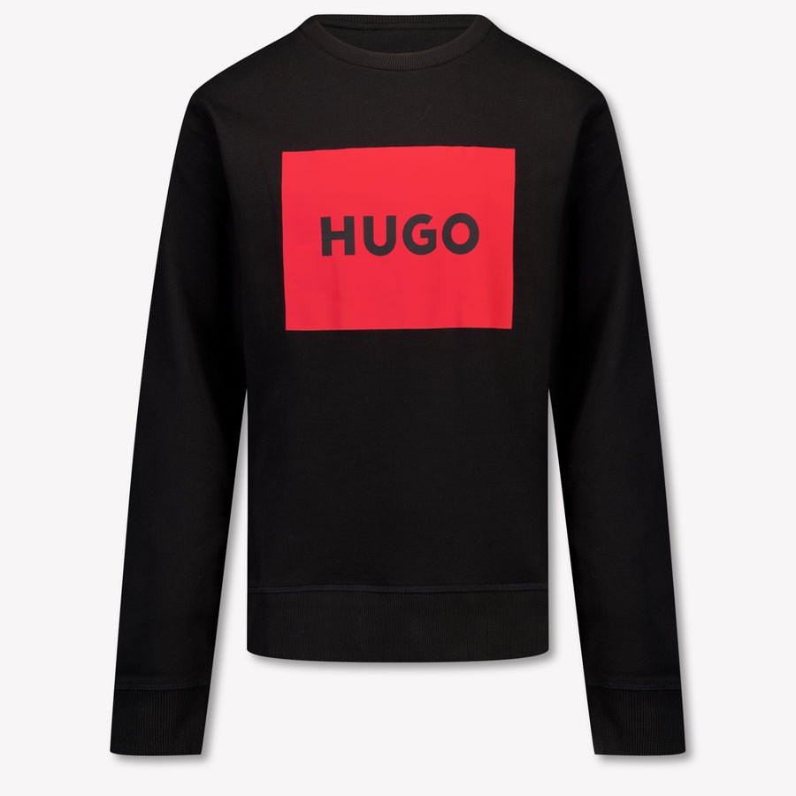 HUGO Kinder Jongens Trui In Zwart