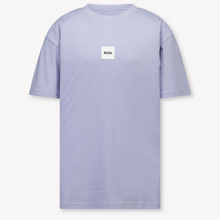 Boss Kinder Jongens T-Shirt In Blauw