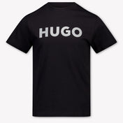 HUGO Kinder Jongens T-Shirt In Zwart