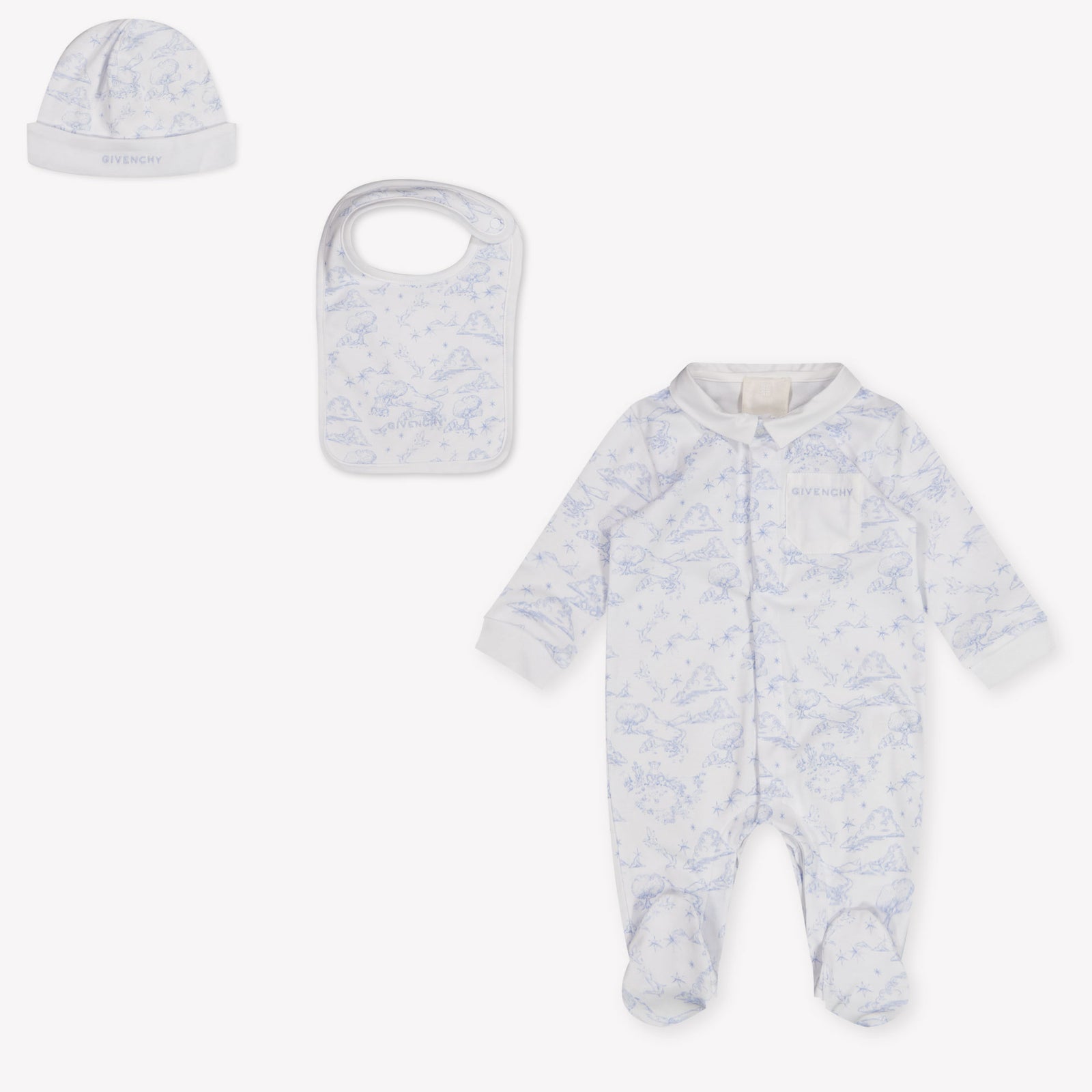 Givenchy Baby Jongens Boxpakje In Licht Blauw