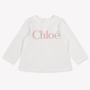 Chloe Baby Meisjes T-Shirt In Wit