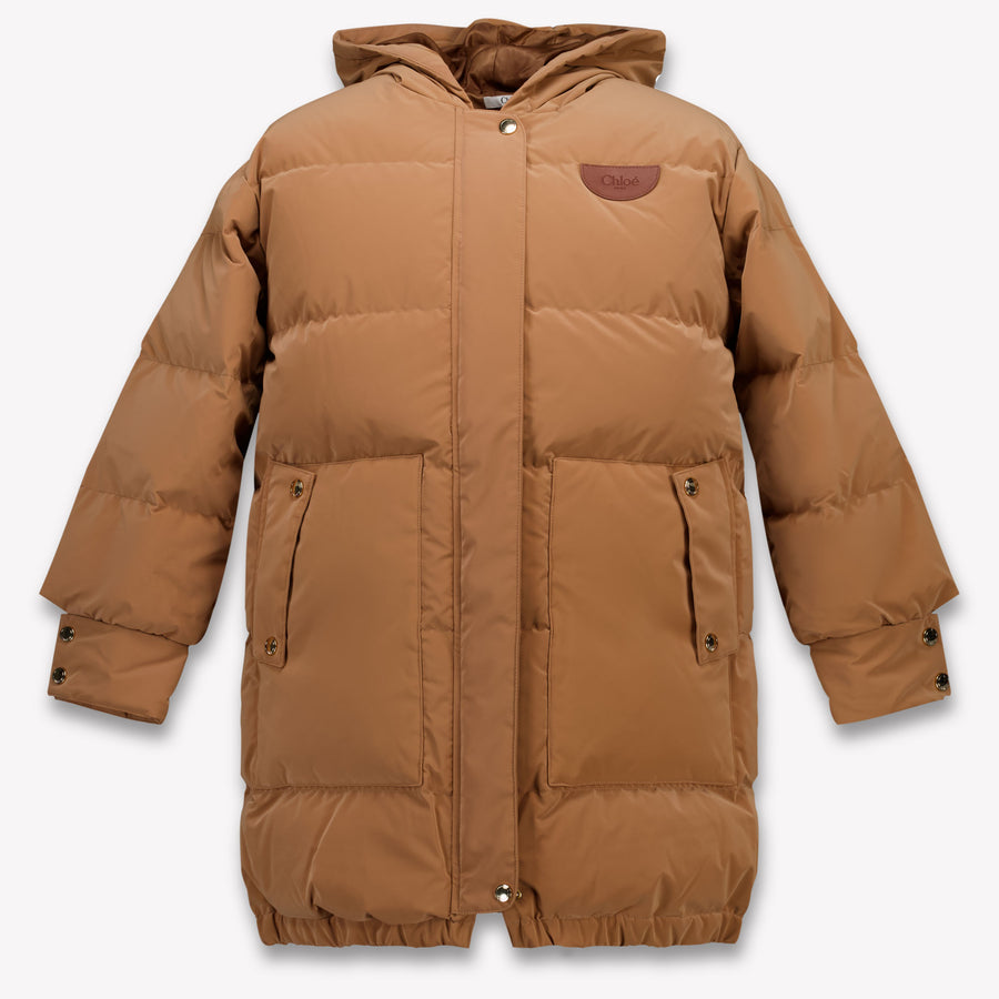 Chloe Kinder Meisjes Winterjas In Beige