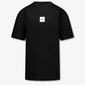 Boss Kinder Jongens T-Shirt In Zwart