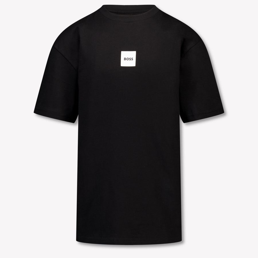 Boss Kinder Jongens T-Shirt In Zwart