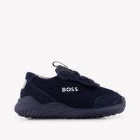 Boss Jongens Sneakers In Navy