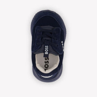 Boss Jongens Sneakers In Navy