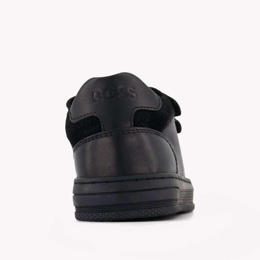 Boss Kids Boys Sneakers In Black