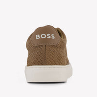 Boss Jongens Sneakers In Beige