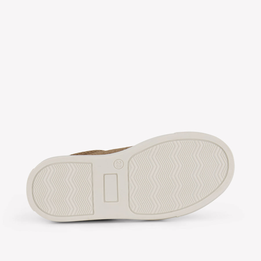 Boss Jongens Sneakers In Beige