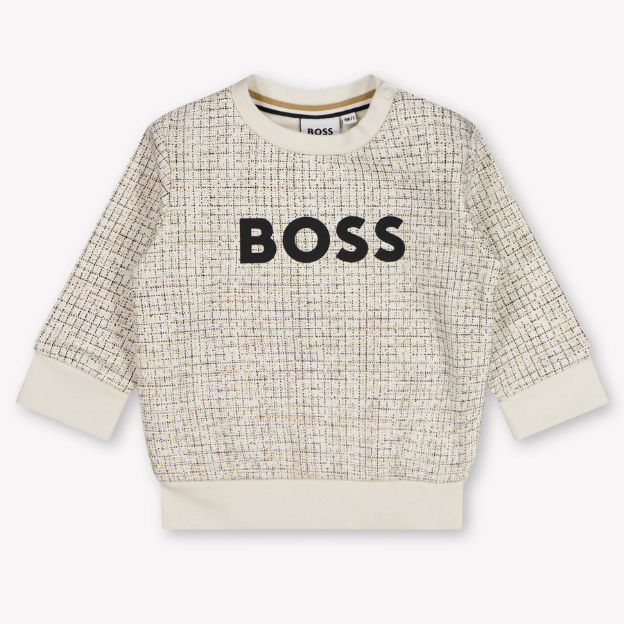 Boss Baby Boys Sweater in Off-White