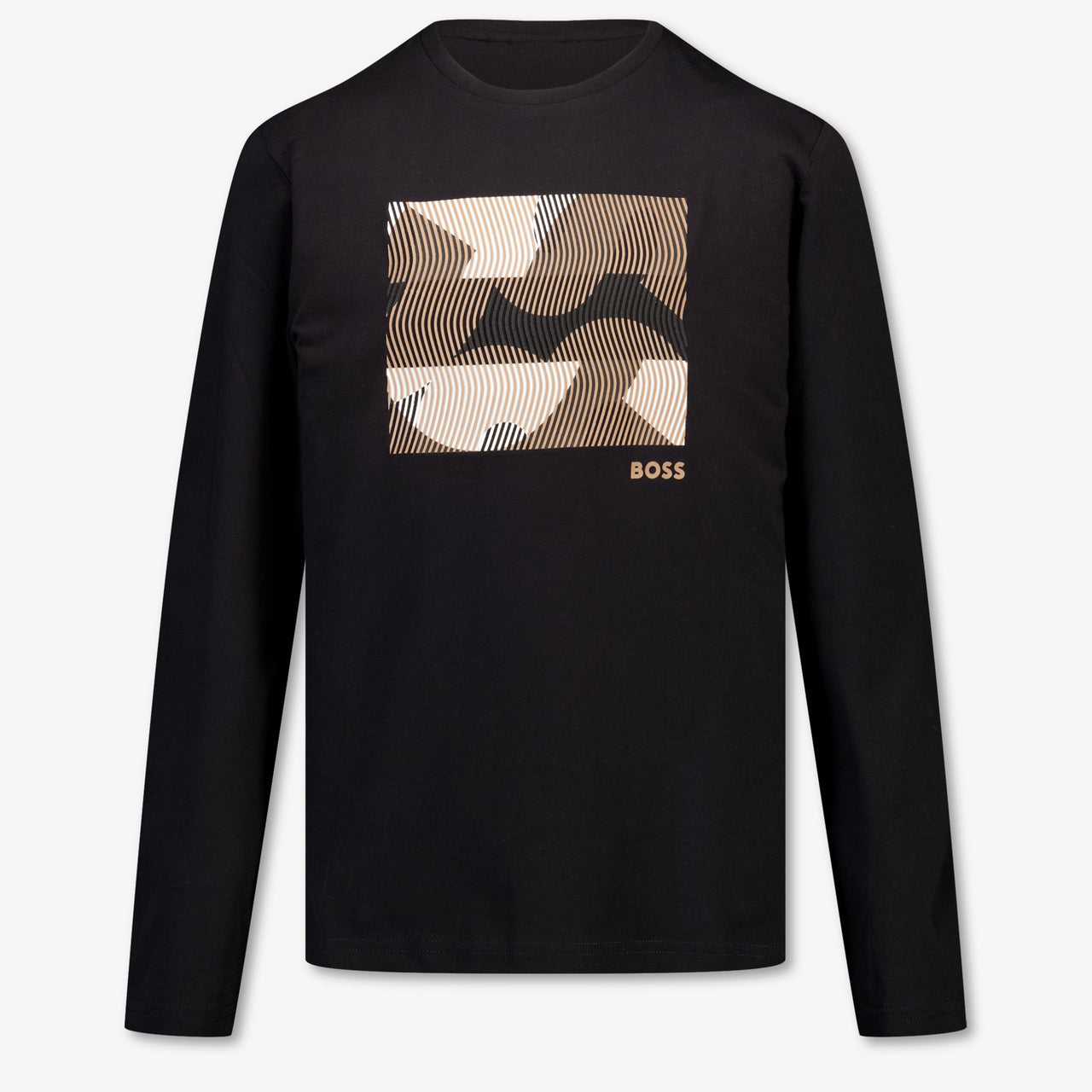 Boss Kinder Jongens T-Shirt In Zwart