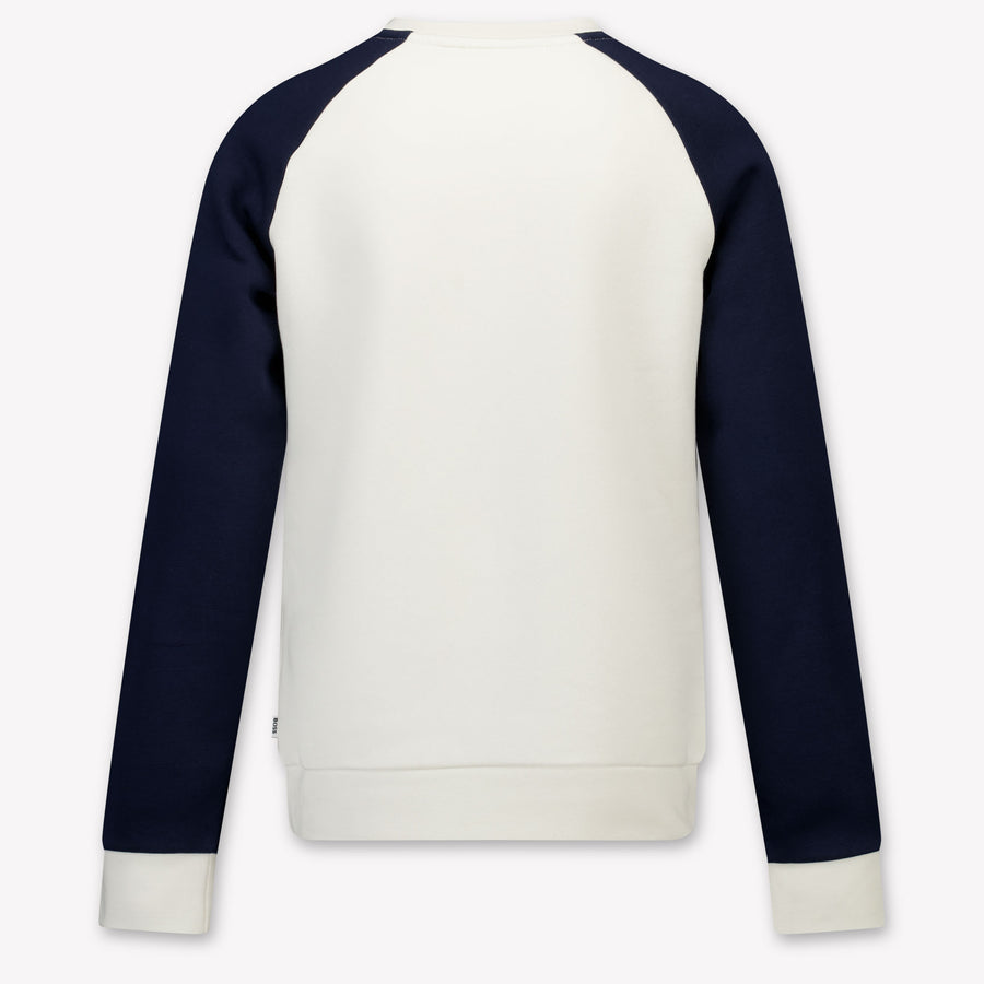 Boss Kinder Jongens Trui In Off White
