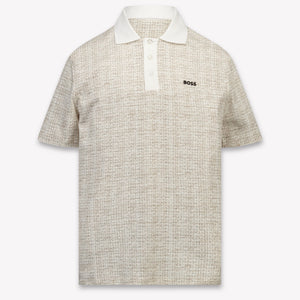 Boss Kinder Jongens Polo In Licht Beige