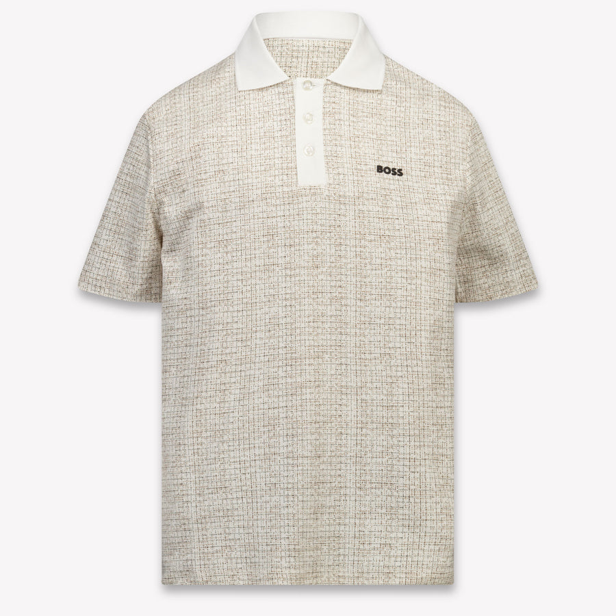 Boss Kinder Jongens Polo In Licht Beige