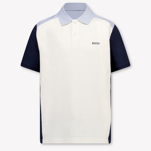 Boss Kinder Jongens Polo In Off White