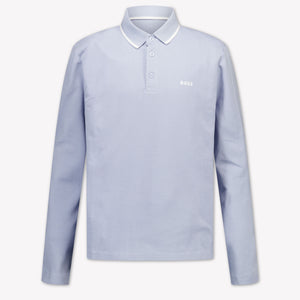 Boss Kinder Jongens Polo In Licht Blauw
