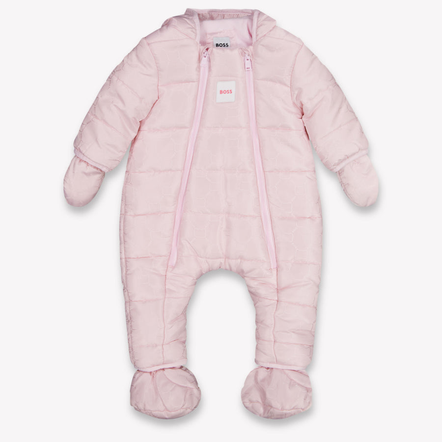 Boss Baby Girls Ski Suit in Light Pink