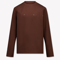 HUGO Kinder Jongens T-Shirt In Donker Bruin