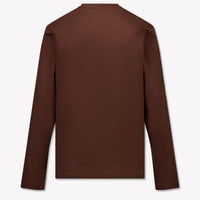 HUGO Kinder Jongens T-Shirt In Donker Bruin