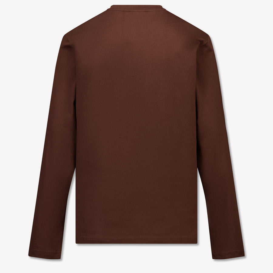 HUGO Kinder Jongens T-Shirt In Donker Bruin