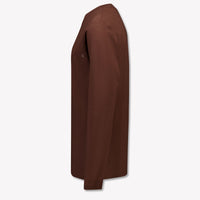 HUGO Kinder Jongens T-Shirt In Donker Bruin