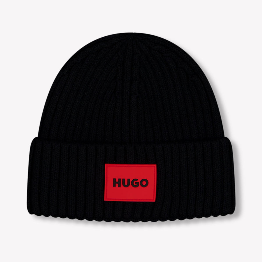 HUGO Kinder Jongens Muts In Zwart
