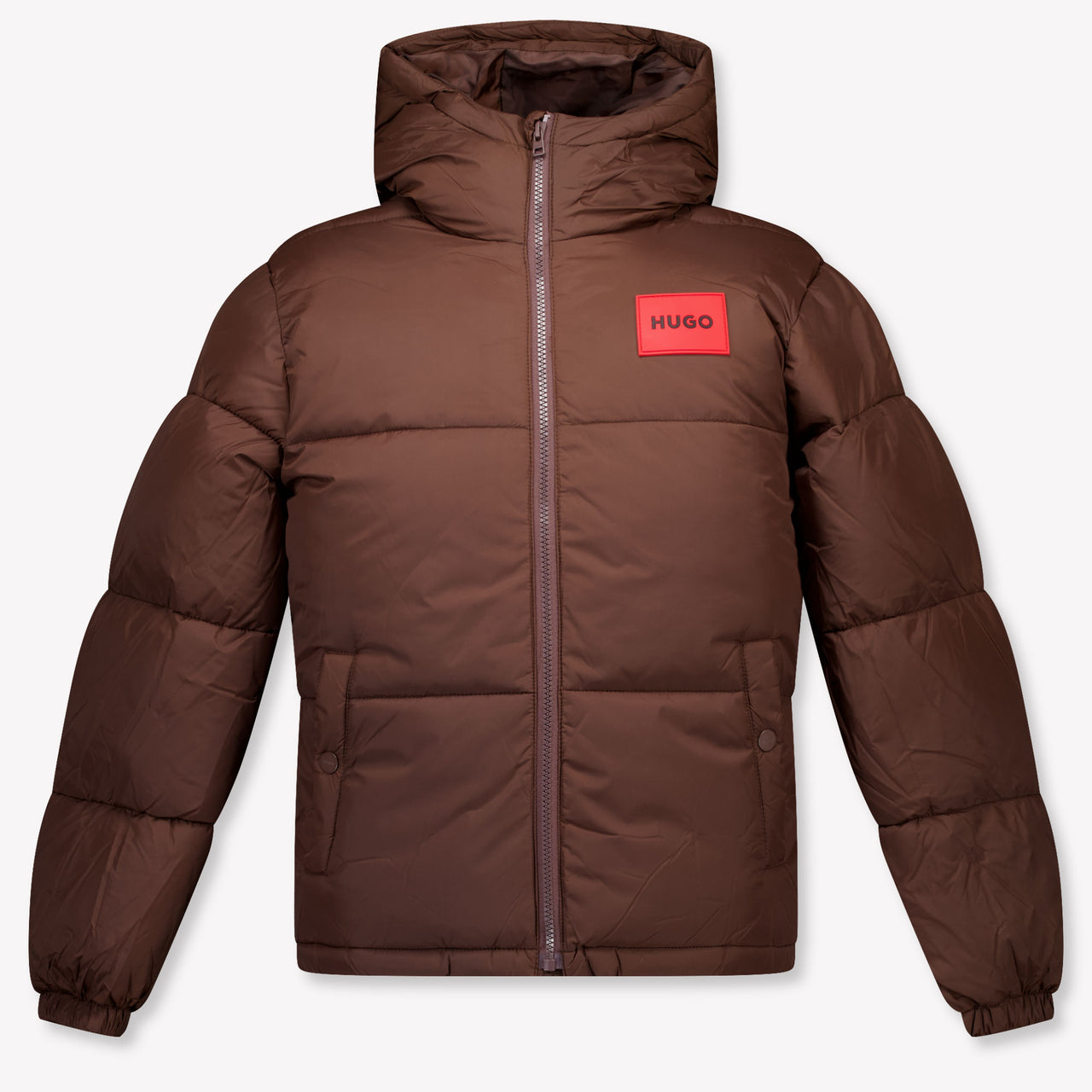 HUGO Kinder Jongens Winterjas In Donker Bruin